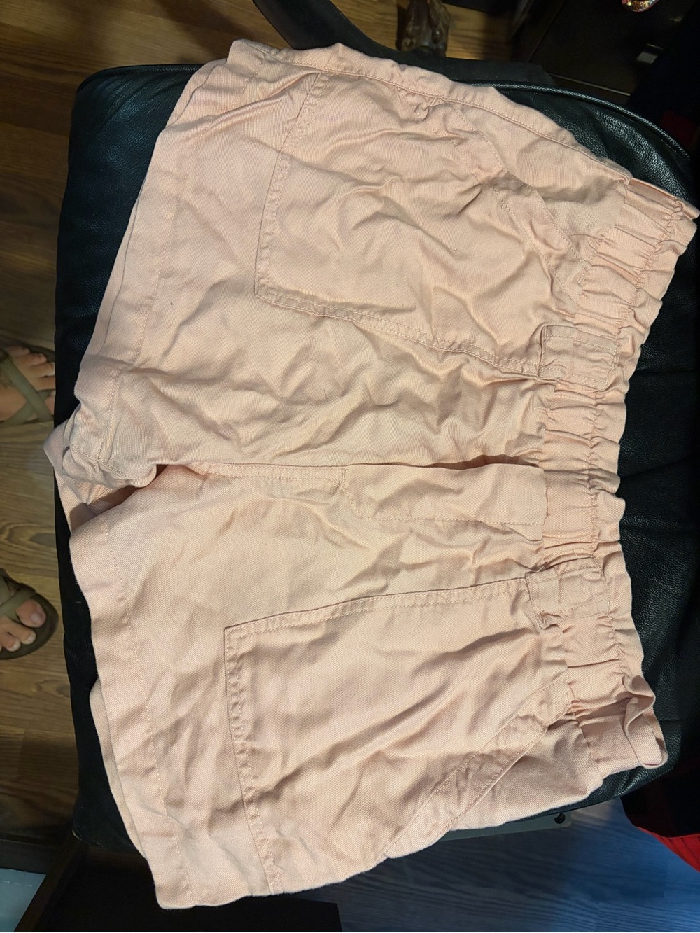 Time and Tru Blush Pink Elastic Waist Shorts